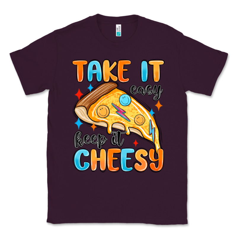 Take It Easy Keep It Cheesy Classic Tee by MaliasSmallBusiness | Teevron