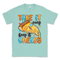 Seafoam take it easy keep it cheesy Classic Tee - MaliasSmallBusiness