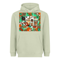 Matcha dog coffee cups Heavyweight Hoodie - Zillion Design Studio