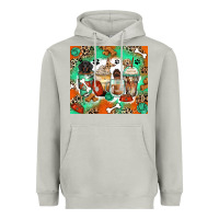 Moon Dust dog coffee cups Heavyweight Hoodie - Zillion Design Studio