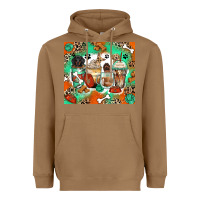 Toasted Coconut dog coffee cups Heavyweight Hoodie - Zillion Design Studio