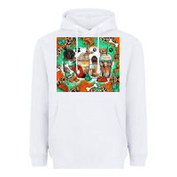 White dog coffee cups Heavyweight Hoodie - Zillion Design Studio