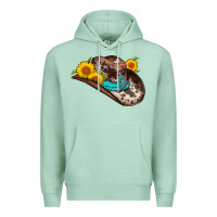 Seafoam cowboy hat Premium Hoodie - AdoDesignShop