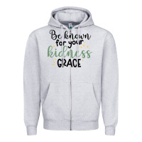 Heather Grey kidness Zipper Hoodie - Unal Design