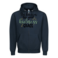 Navy kidness Zipper Hoodie - Unal Design