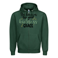 Sports Green kidness Zipper Hoodie - Unal Design