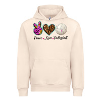Sandshell peace love volleyball Urban Hoodie - BarkalooDesign