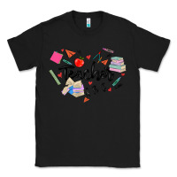 Black teacher heart Classic Tee - MaliasSmallBusiness