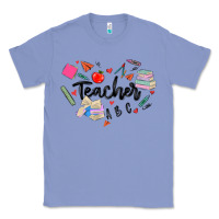 Colony Blue teacher heart Classic Tee - MaliasSmallBusiness
