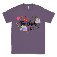 Lavender teacher heart Classic Tee - MaliasSmallBusiness