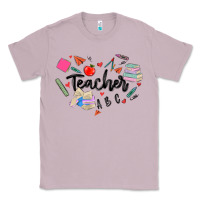 Lilac teacher heart Classic Tee - MaliasSmallBusiness
