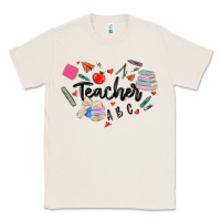 Natural teacher heart Classic Tee - MaliasSmallBusiness