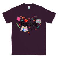 Plum teacher heart Classic Tee - MaliasSmallBusiness