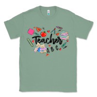 Sage teacher heart Classic Tee - MaliasSmallBusiness