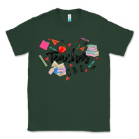 Sports Green teacher heart Classic Tee - MaliasSmallBusiness