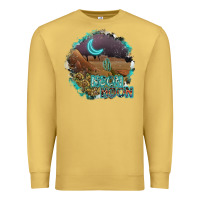 Antique Gold neon moon Premium Sweatshirt - SublimationCraftShop