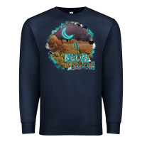 Navy neon moon Premium Sweatshirt - SublimationCraftShop