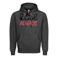 Charcoal Heather kind Zipper Hoodie - Unal Design