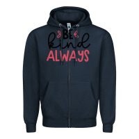 Navy kind Zipper Hoodie - Unal Design