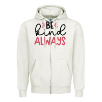 Oatmeal Heather kind Zipper Hoodie - Unal Design