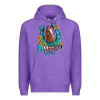 Purple horseshoe rodeo time Premium Hoodie - Artiststas