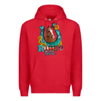 Red horseshoe rodeo time Premium Hoodie - Artiststas