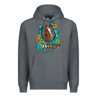 Rock horseshoe rodeo time Premium Hoodie - Artiststas