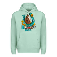 Seafoam horseshoe rodeo time Premium Hoodie - Artiststas