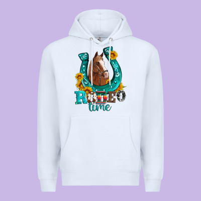Horseshoe Rodeo Time Premium Hoodie Designed By Artiststas