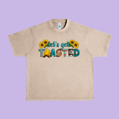 Let's Get Toasted Urban Heavy Tee Designed By Artiststas