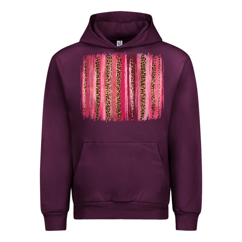 Valentines Day Leopard Glitter Brushstroke Urban Hoodie by Jasminsmagicworld | Teevron