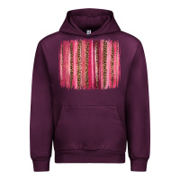 Mauve Wine valentines day leopard glitter brushstroke Urban Hoodie - Jasminsmagicworld