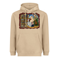 Mushroom jesus is the reason for the season Heavyweight Hoodie - RanaPortraitStore