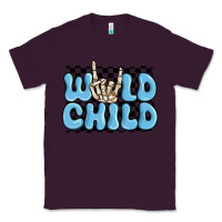 Plum wild child blue skeleton Classic Tee - MaliasSmallBusiness