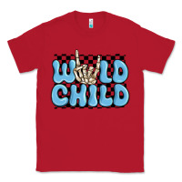Red wild child blue skeleton Classic Tee - MaliasSmallBusiness