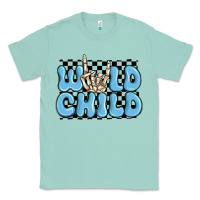 Seafoam wild child blue skeleton Classic Tee - MaliasSmallBusiness