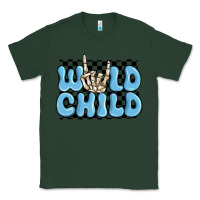 Sports Green wild child blue skeleton Classic Tee - MaliasSmallBusiness