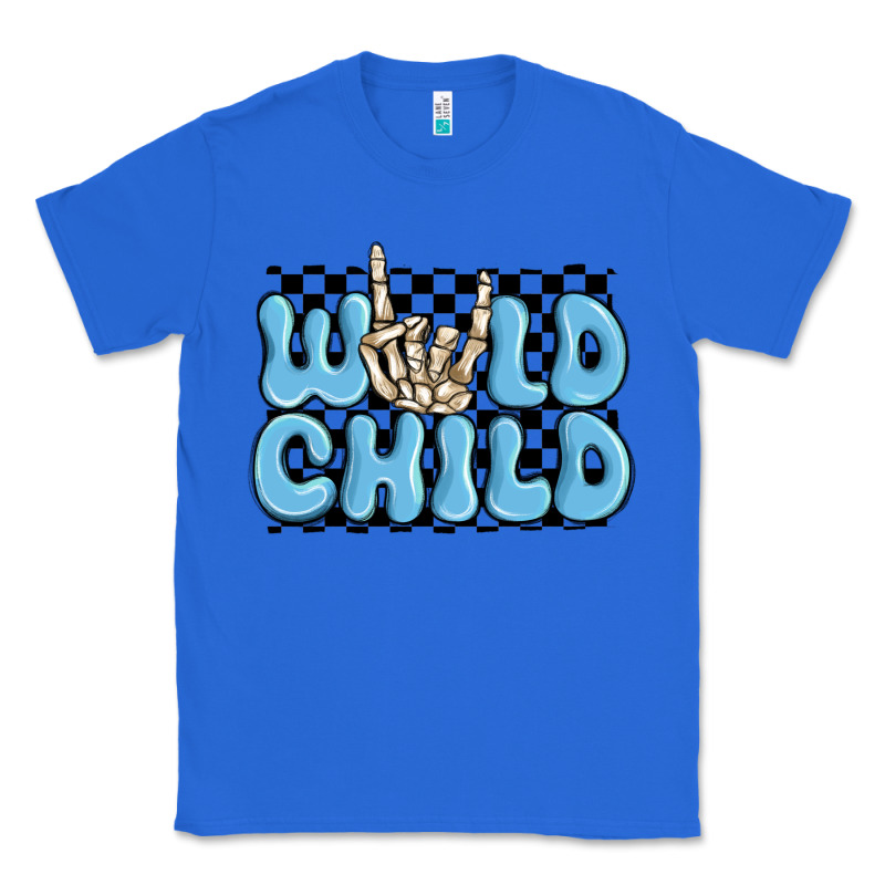 Wild Child Blue Skeleton Classic Tee by MaliasSmallBusiness | Teevron