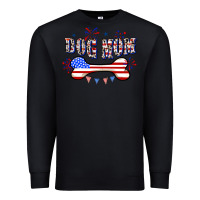 Black 4th of July Dog Mom Premium Sweatshirt - CowGirlArtShop