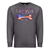 Charcoal Heather 4th of July Dog Mom Premium Sweatshirt - CowGirlArtShop