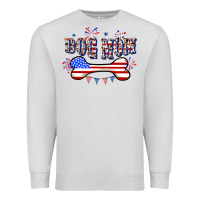 Dove Grey 4th of July Dog Mom Premium Sweatshirt - CowGirlArtShop