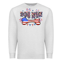 Oatmeal Heather 4th of July Dog Mom Premium Sweatshirt - CowGirlArtShop