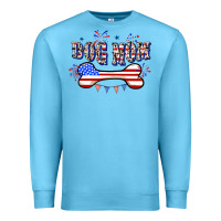Ocean Blue 4th of July Dog Mom Premium Sweatshirt - CowGirlArtShop