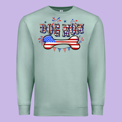 4th Of July Dog Mom Premium Sweatshirt Designed By Cowgirlartshop