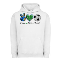 Pigment Lunar Rock peace love soccer Urban Hoodie - BarkalooDesign