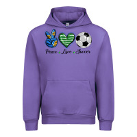 Tulip peace love soccer Urban Hoodie - BarkalooDesign