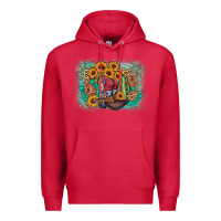 Cardinal cowboy boots sunflower Premium Hoodie - AdoDesignShop