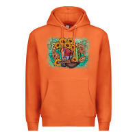 Carrot cowboy boots sunflower Premium Hoodie - AdoDesignShop