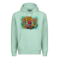 Seafoam cowboy boots sunflower Premium Hoodie - AdoDesignShop