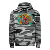 Slate Camo cowboy boots sunflower Premium Hoodie - AdoDesignShop